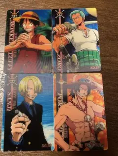 ワンピース キャラクターカード 4枚セット