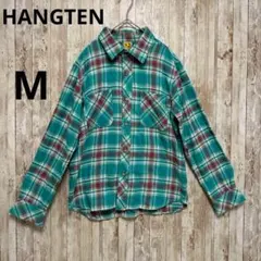 HANGTEN メンズ　長袖　シャツ　トップス　チェック　M
