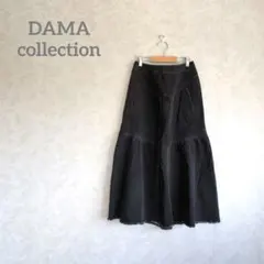 DAMA collection ブラックデニムフレアスカート LLのサムネイル