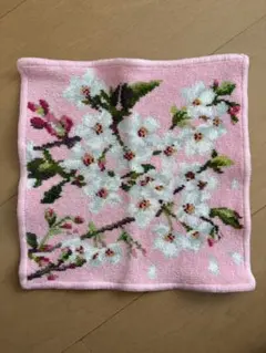 【美品　限定】FEILER フェイラー　桜　花柄　タオルハンカチ　ハンカチ　春