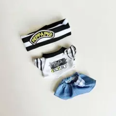 10cmぬいぐるみ用服 着せ替え 無属性 洋服 ズボン 3点セット