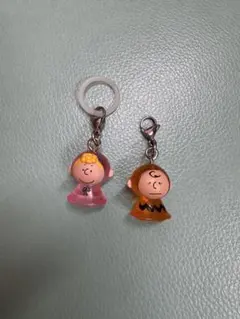 ひ*み様 ビ*ル様 PEANUTS スヌーピー チャーム ストラップ 2個セット