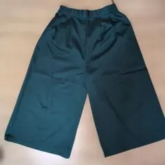 earth music&ecology ダークグリーン ワイドパンツ Lサイズ