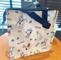 スヌーピー ピーナッツ ランチバッグ保冷保温　マチ広タイプ　トートバッグ新品
