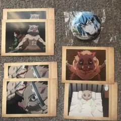 嘴平伊之助  缶バッジ  ぱしゃこれ  セット 鬼滅の刃  無限列車編