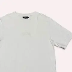 【人気デザイン】STUSSY ワンポイント刺繍 Tシャツ ホワイト Sのサムネイル