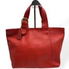 極美品　COACH　オールドコーチ　ハンドバッグ　レッド　4133 USA製