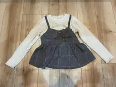 アプレレクール　キャミ付きカットソー　120