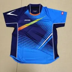 VICTAS 卓球ウェア M 青/紺 ストライプ