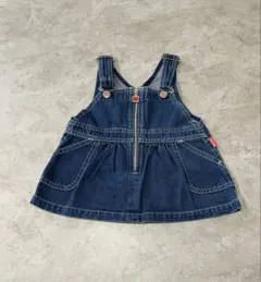 ミキハウス デニムサロペットワンピース　スカート　ワンピース　70 80 女の子