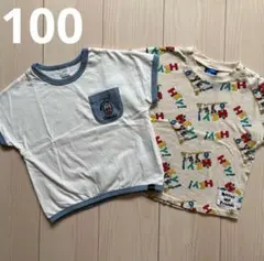 【ディズニー】ドナルド☆ミッキーフレンズ Tシャツ 2点セット 100