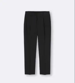 GU ウォッシャブルテーパードパンツ 黒 M