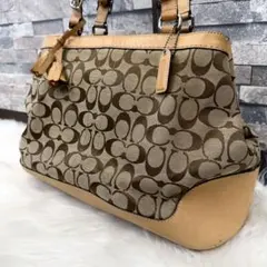 COACH コーチ レザーハンドバッグ Y2Kシグネチャートートバック 7052