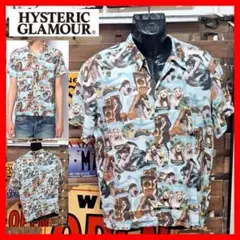 2024SS新品タグ付】HYSTERICS ホースシュー総柄ブラウス レーヨン 