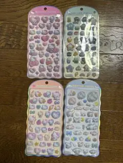 サンリオ コットンパフィーシール　シナモンロール　ハローキティ