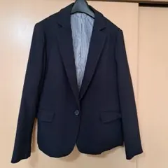 GU レディースブレザー上着 ストライプ裏地