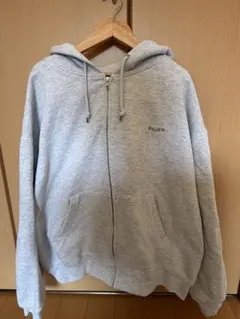 HUF グレー フードパーカー M