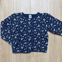 PETIT BATEAU 花柄カーディガン 114cm