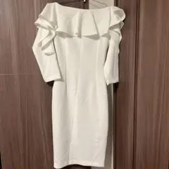 MILRUNYA & S.W. ホワイトオフショルダードレス S