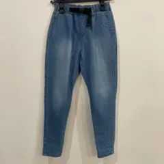 ライトブルーデニムロングパンツ140cm