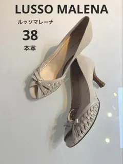 新品LUSSO MALENA本革ヒールパンプス38サイズのサムネイル