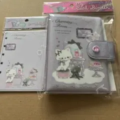 マイシールバインダー　キラキラグリッター シール帳　 シール台紙　猫　ネコ