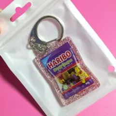 新品✨ サンキューマート HARIBO アクリルキーホルダー ラメ
