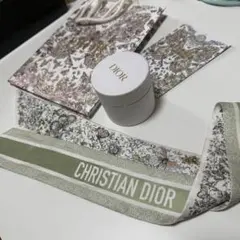 新品未使用】Dior ディオール ミッツァ スカーフ パピヨン 蝶 フラワー