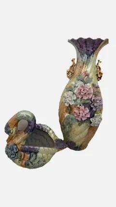 昭和レトロ アンティーク 美品】イタリア製 アンブレラスタンド 薔薇