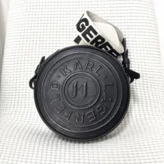 希少 KARL LAGERFELD ラウンド ショルダーバッグ ブラックのサムネイル