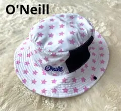 O'NEILL　オニール　サーフハット　キッズ　可愛いホワイトにピンクスター♡