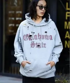 フリークスストア 15oz HEAVY WEIGHT フーディー ダメージ加工