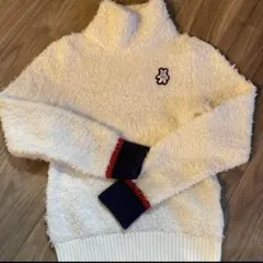 キャロウェイ　クマ　刺繍タートルネックセーター S