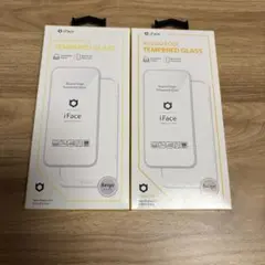 アイフェイス iPhone 15 Pro Max ガラスフィルム ベージュ 2個