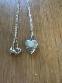 40s スウィートハートジュエリー 勿忘草 ヴィンテージシルバーネックレス