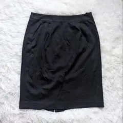 クードシャンス タイトスカートひざ丈 Mサイズ ブラック 日本製
