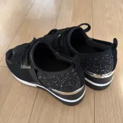 スコットクラブ　ボリュームスニーカー厚底ブラック