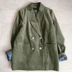 美品♪【マリンフランセーズ】ダブルブレスト コールジャケット/総裏地　ゆったり♪