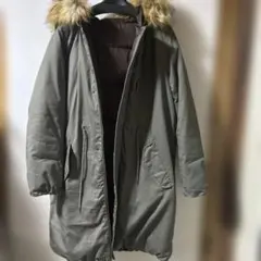 カーキ ファー付き モッズコート　OZOC 36サイズ❣️リバーシブル❣️