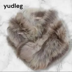 新品タグ付き✨️yudleg ファーマフラー タヌキ ラビット 茶色 高級防寒