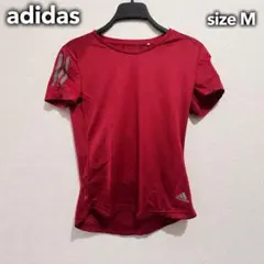 adidas Tシャツ 半袖 アディダス トップス スポーツ レッド M