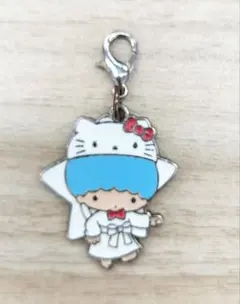 キキララとハローキティちゃんのコラボ　ファスナーチャームです
