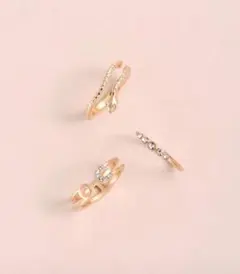 【☆早い者勝ち☆】リング３個セット　蛇　ヘビ