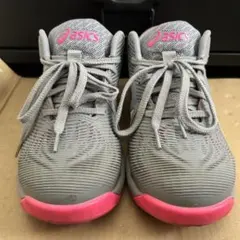 asics安全靴　グレー/ピンク