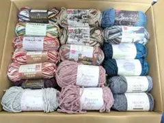 【即購入OK】毛糸18玉 まとめ売り ミルフィム ラメ入り 編み物