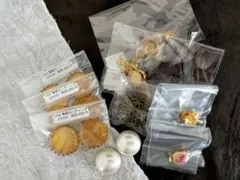 アンティークUSA真鍮パーツ及び[貴和製作所]クラスプ5set