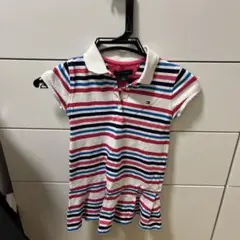 TOMMY HILFIGER ストライプ ポロドレス 4T