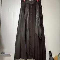 ✦CIAOPANIC✦合皮 ブラウン プリーツスカート サイズF