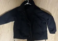 黒 ダウンジャケット スタンドカラー