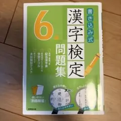 書き込み式 漢字検定6級問題集